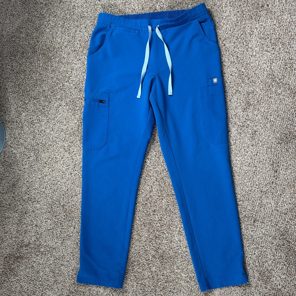 Figs Women's Royal Blue Yola Skinny Scrub Pants